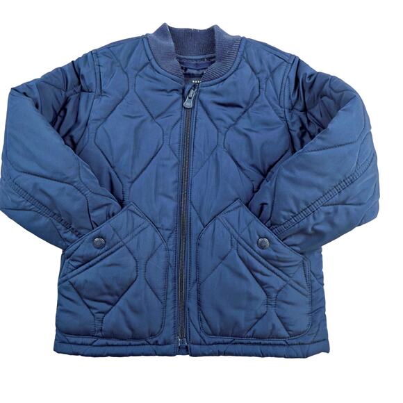 Baby Gap Navy Blue Quilted Jacket Coat  Preppy - Picture 1 of 9